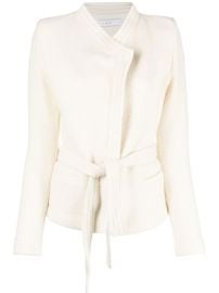 IRO embossed-finish Belted Jacket - at Farfetch